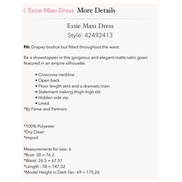 Essie Maxi Dress by Fame and Partners - Picture 8 of 8